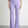 PINKO-PANTALONE CREPE-PKHULKA PURPLE