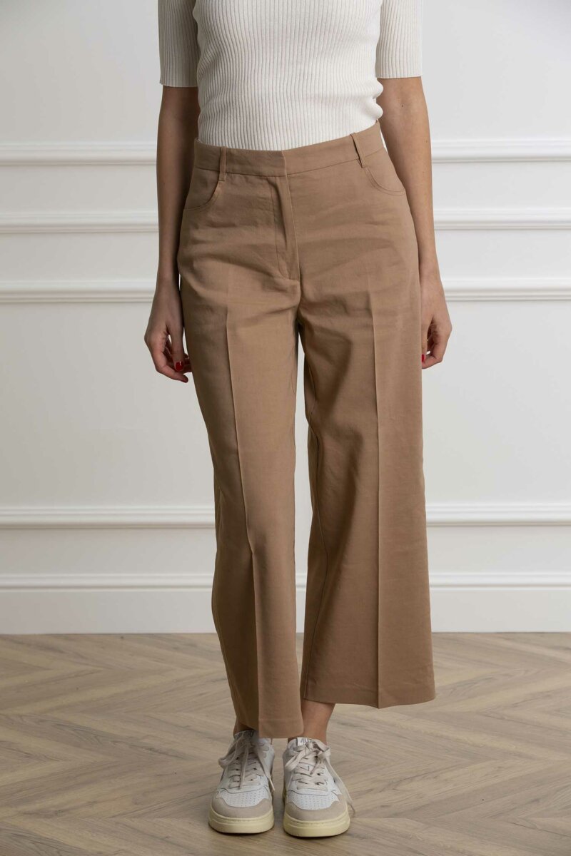 PINKO-PANTALONE LINO STRETCH-PKPROTESILAO BEIGE