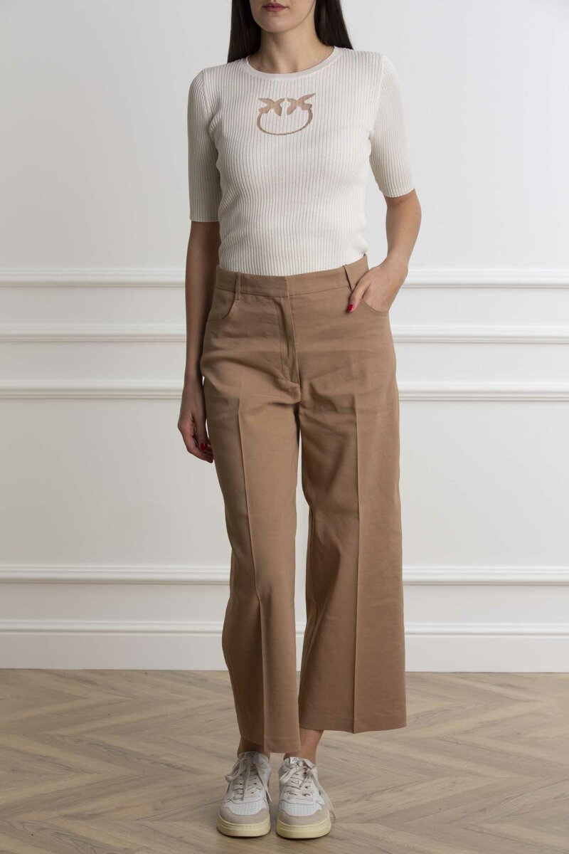 PINKO-PANTALONE LINO STRETCH-PKPROTESILAO BEIGE