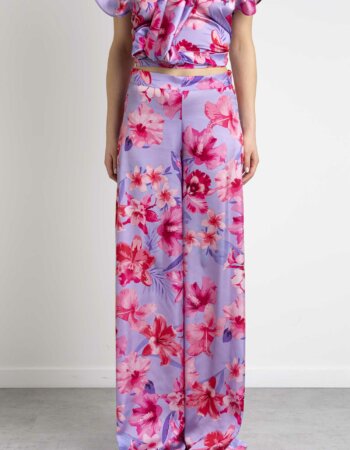 PINKO-PANTALONE SATIN-PKPUNTUALE LILLA