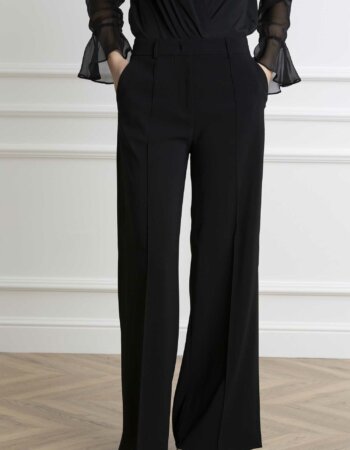 PINKO-PANTALONE CREPE STRETCH-PKPUREZZA NERO