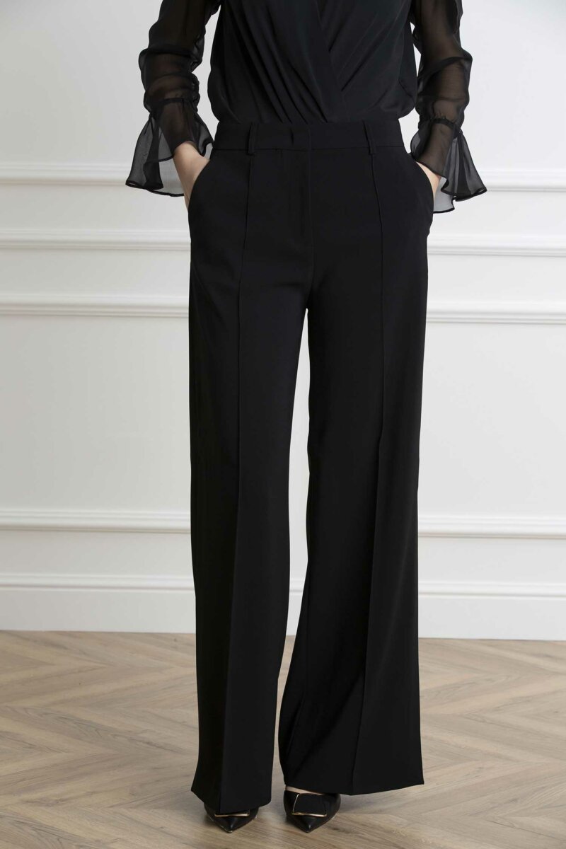 PINKO-PANTALONE CREPE STRETCH-PKPUREZZA NERO
