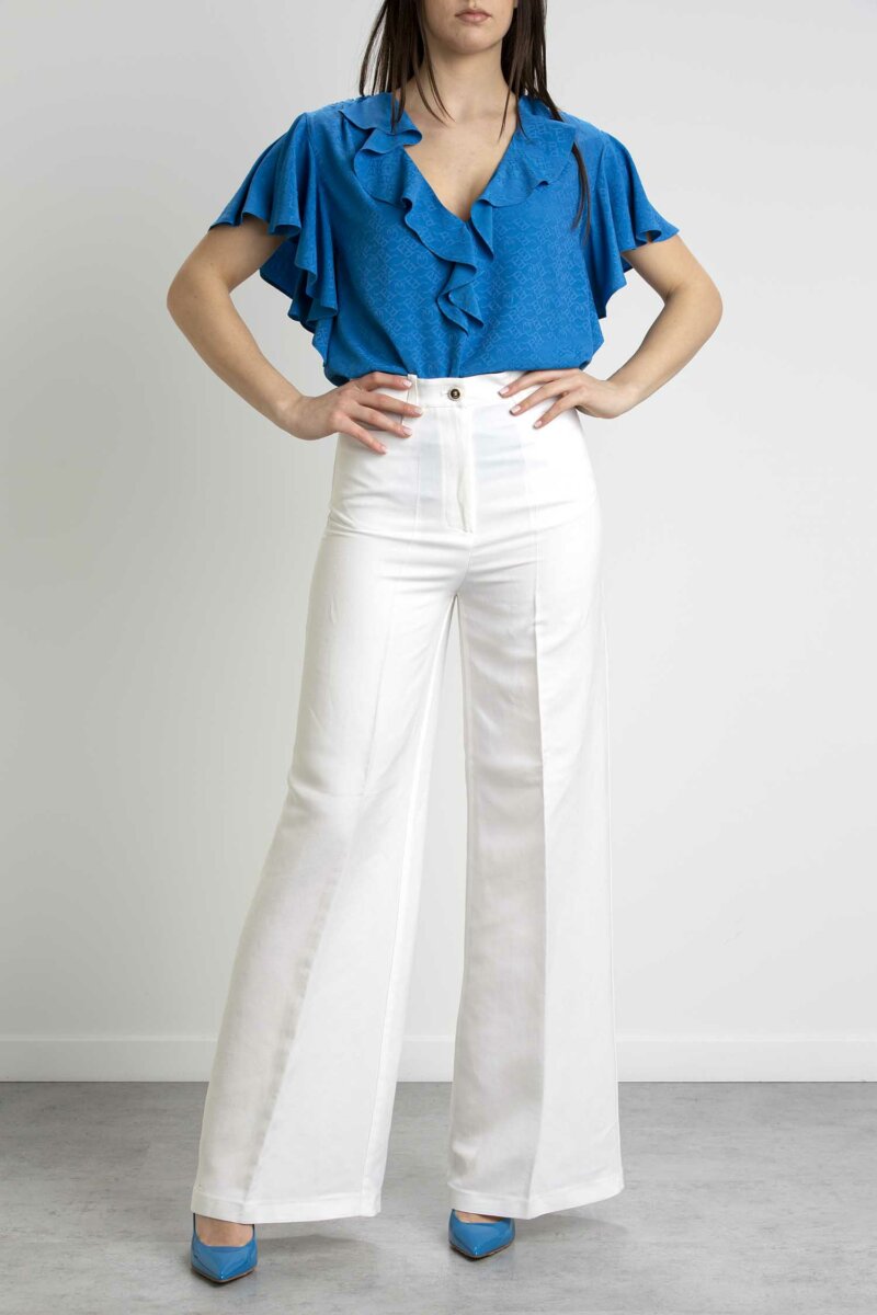 PINKO-PANTALONE VISCOSA-PKPURITANO SETA