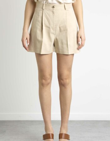 PINKO-SHORT LINO STRETCH-PKSORRIDENTE BEIGE
