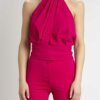 PINKO-TOP CREPE FLUIDO-PKTRIONFALE FUCHSIA