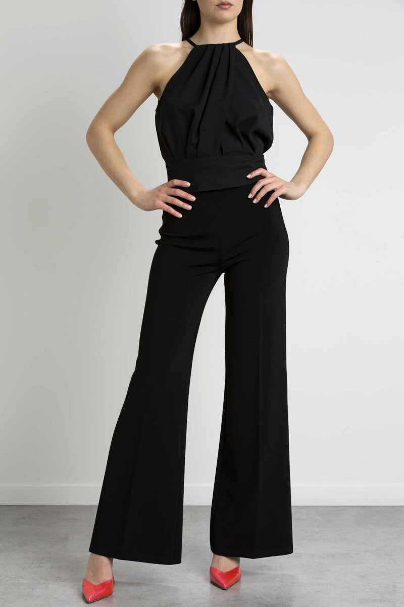 PINKO-TOP CREPE FLUIDO-PKTRIONFALE NERO