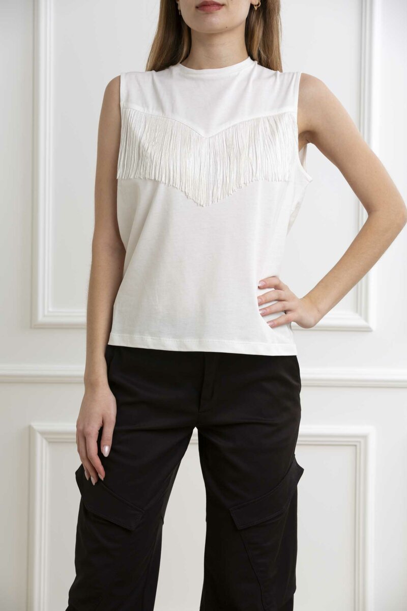 PINKO-T-SHIRT JERSEY-PKTWILIGHT BIANCO M