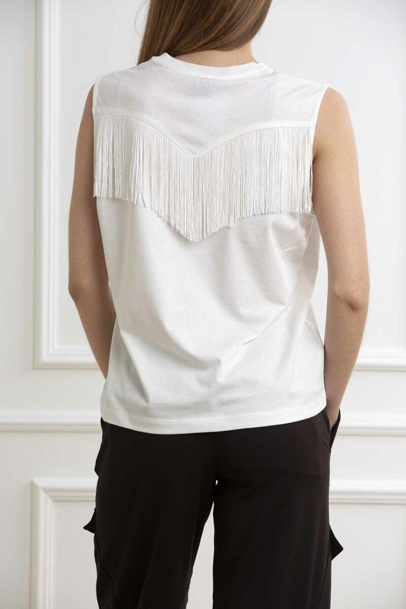 PINKO-T-SHIRT JERSEY-PKTWILIGHT BIANCO