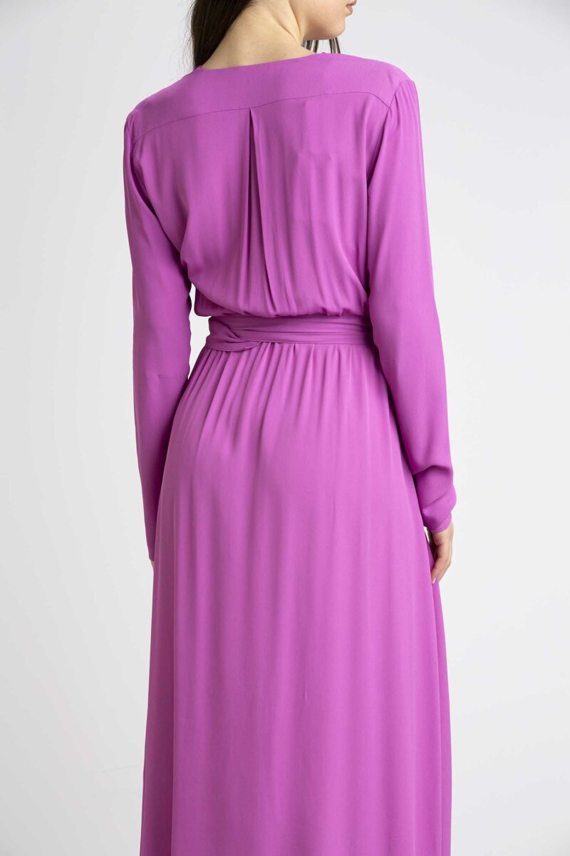 PATRIZIA PEPE-ABITO CON ROUCHES-PP8A1128A8I1 PURPLE