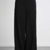 PATRIZIA PEPE-PANTALONE PALAZZO "ESSENTIAL"-PP8P0504A6F5 NERO
