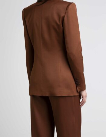 PATRIZIA PEPE-GIACCA DOPPIO PETTO-PP8S0410A2HU CHOCO