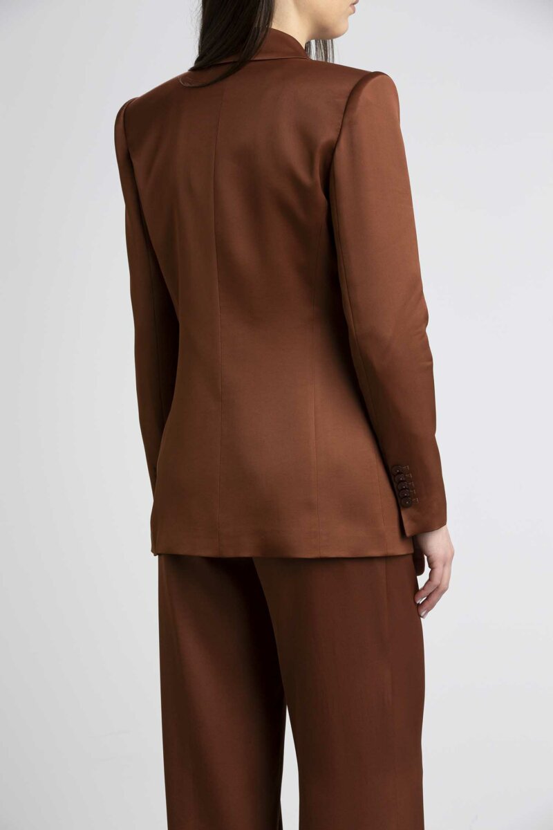 PATRIZIA PEPE-GIACCA DOPPIO PETTO-PP8S0410A2HU CHOCO