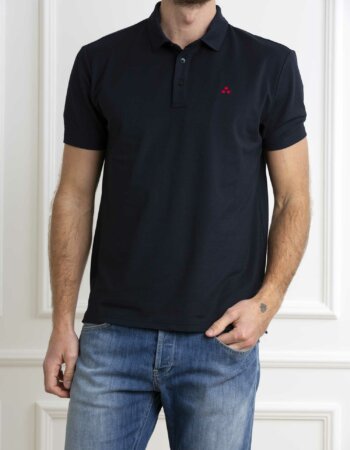 PEUTEREY-POLO UOMO MEZZA MANICA-PYMEZZOLA BLU