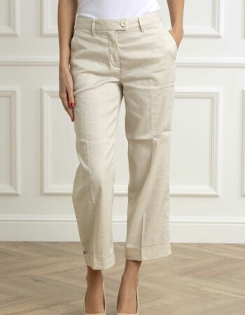 RE-HASH-PANT. NELLY DONNA-RHP3903L063 CREMA