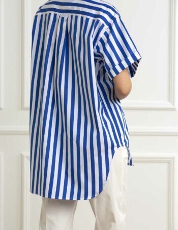 RALPH LAUREN-CAMICIA MEZZA MANICA-RL925085 BLUE