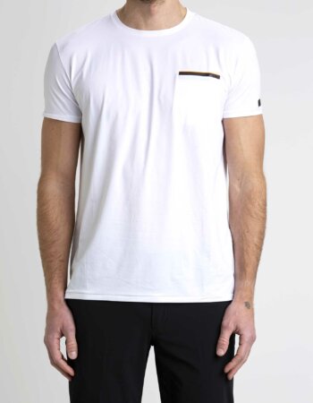 RRD-T-SHIRT oxford pocket-RRD23161 BIANCO