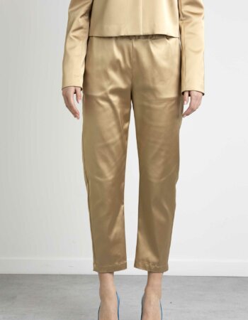 SEMICOUTURE-PANTALONE BUDDY-SEMY3SQ07 NOCCIOLA