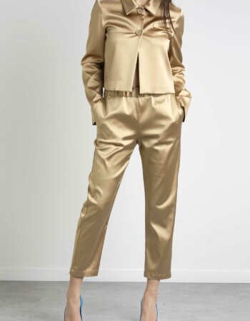 SEMICOUTURE-PANTALONE BUDDY-SEMY3SQ07 NOCCIOLA