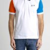 SUN68-POLO FLUO COLLECTION-SNA33125 BIANCO
