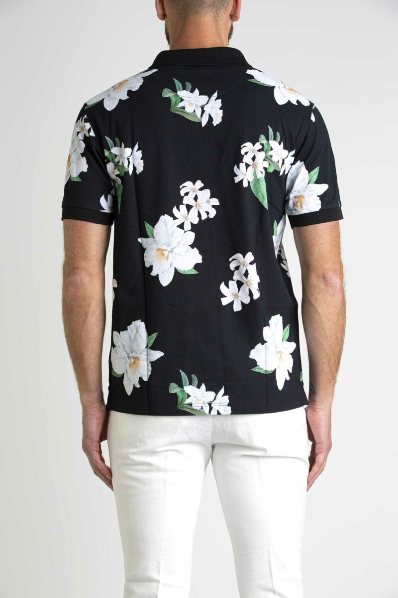 SUN68-POLO FULL PRINT-SNA33130 NERO