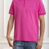 SUN68-POLO SMALL STRIPES-SNA34113 FUCHSIA