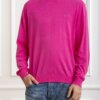 SUN68-MAGLIA ROUND ELBOW-SNK34110 FUCHSIA