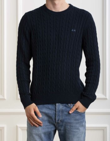 SUN68-MAGLIA ROUND CABLE-SNK34115 NAVY