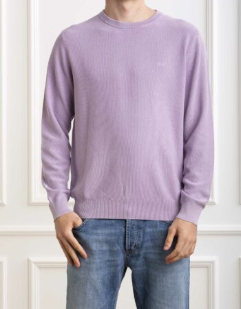 SUN68-MAGLIA ROUND VINTAGE-SNK34118 LILLA