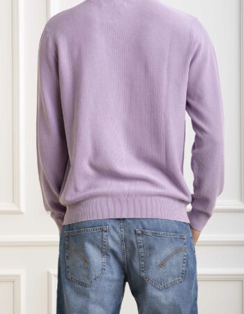 SUN68-MAGLIA ROUND VINTAGE-SNK34118 LILLA