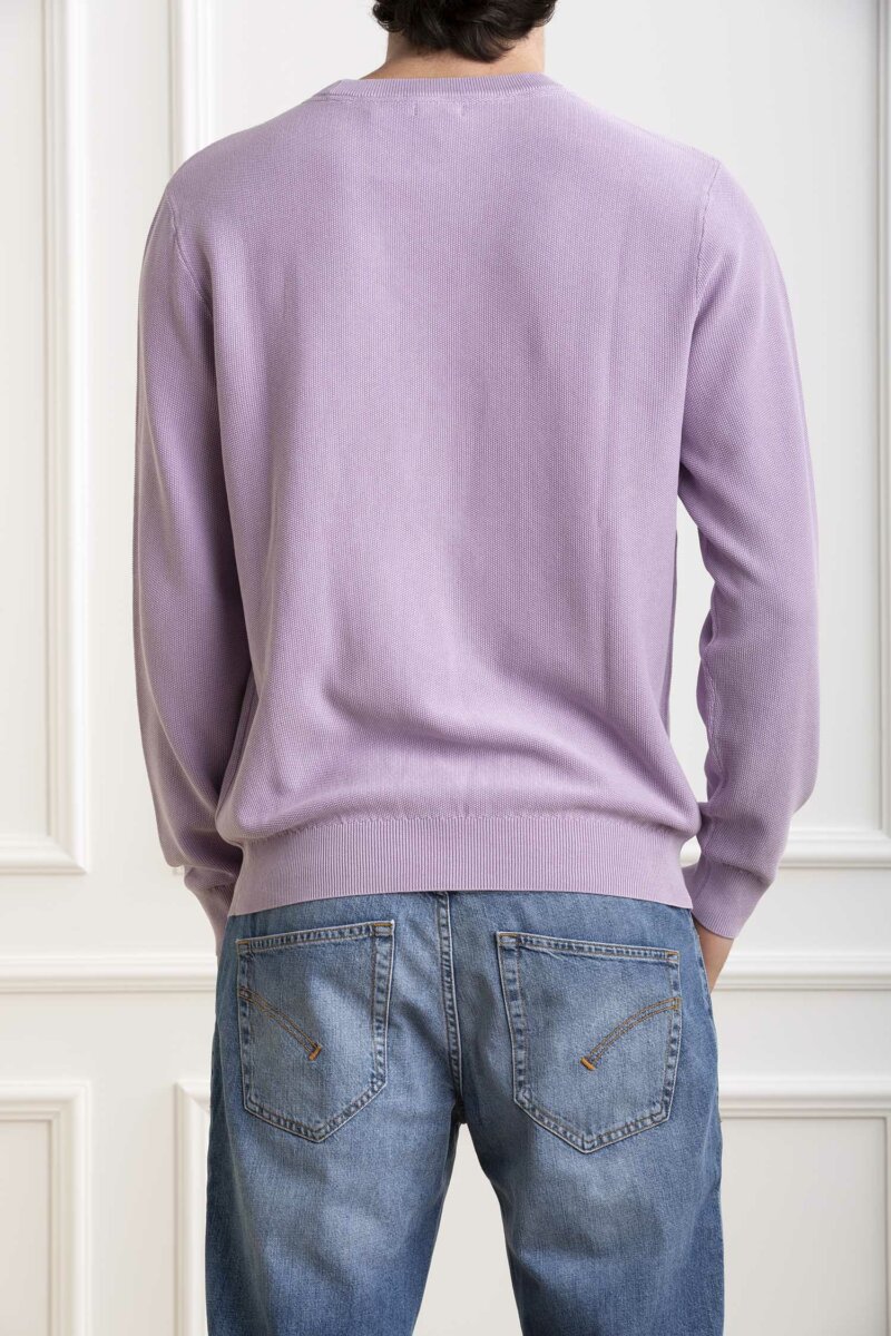 SUN68-MAGLIA ROUND VINTAGE-SNK34118 LILLA