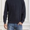 SUN68-MAGLIA ROUND VINTAGE-SNK34118 NAVY