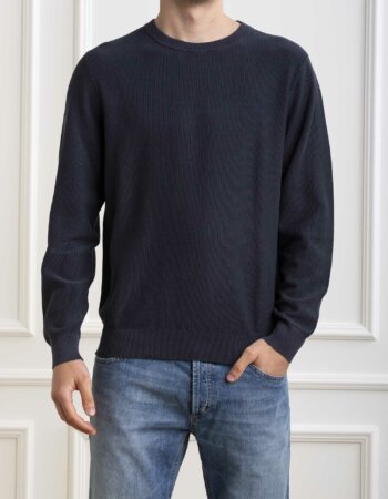 SUN68-MAGLIA ROUND VINTAGE-SNK34118 NAVY
