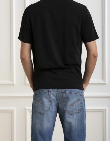 SUN68-T-SHIRT ROUND SOLID POCKET-SNT34101 NERO