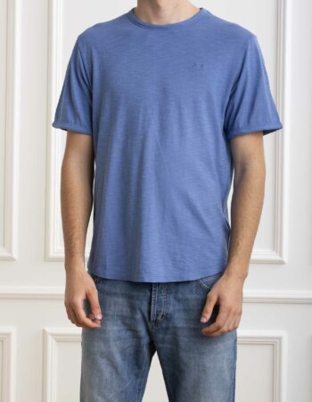 SUN68-T-SHIRT ROUND BOTTOM-SNT34118 AVIO