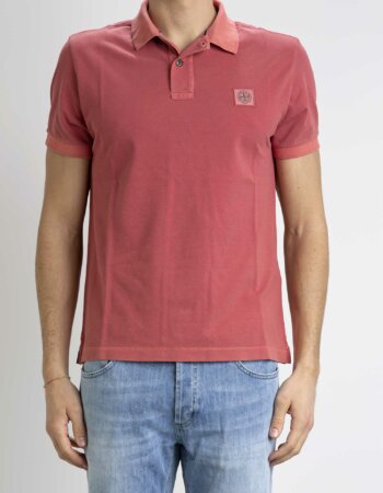 STONE ISLAND-POLO M/CORTA SLIM FIT-ST52SC67 FUCHSIA