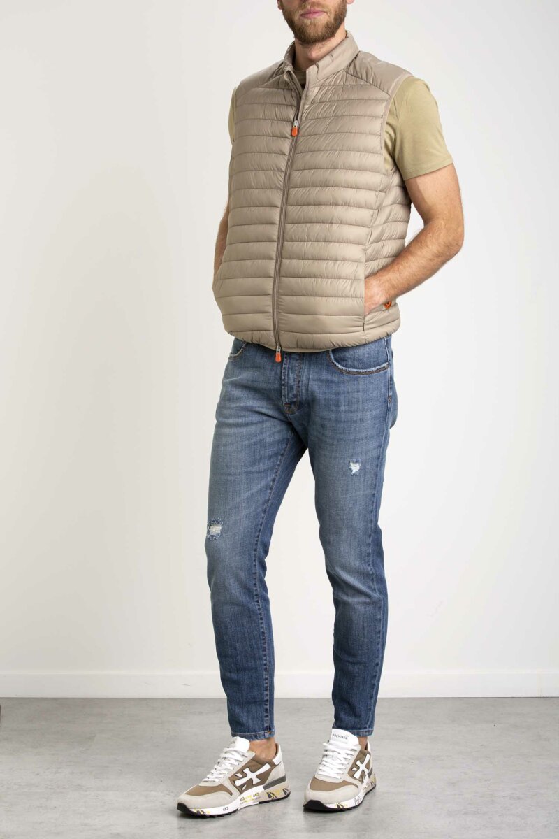 SAVE THE DUCK-GILET UOMO-SVD82410MGIGA BEIGE