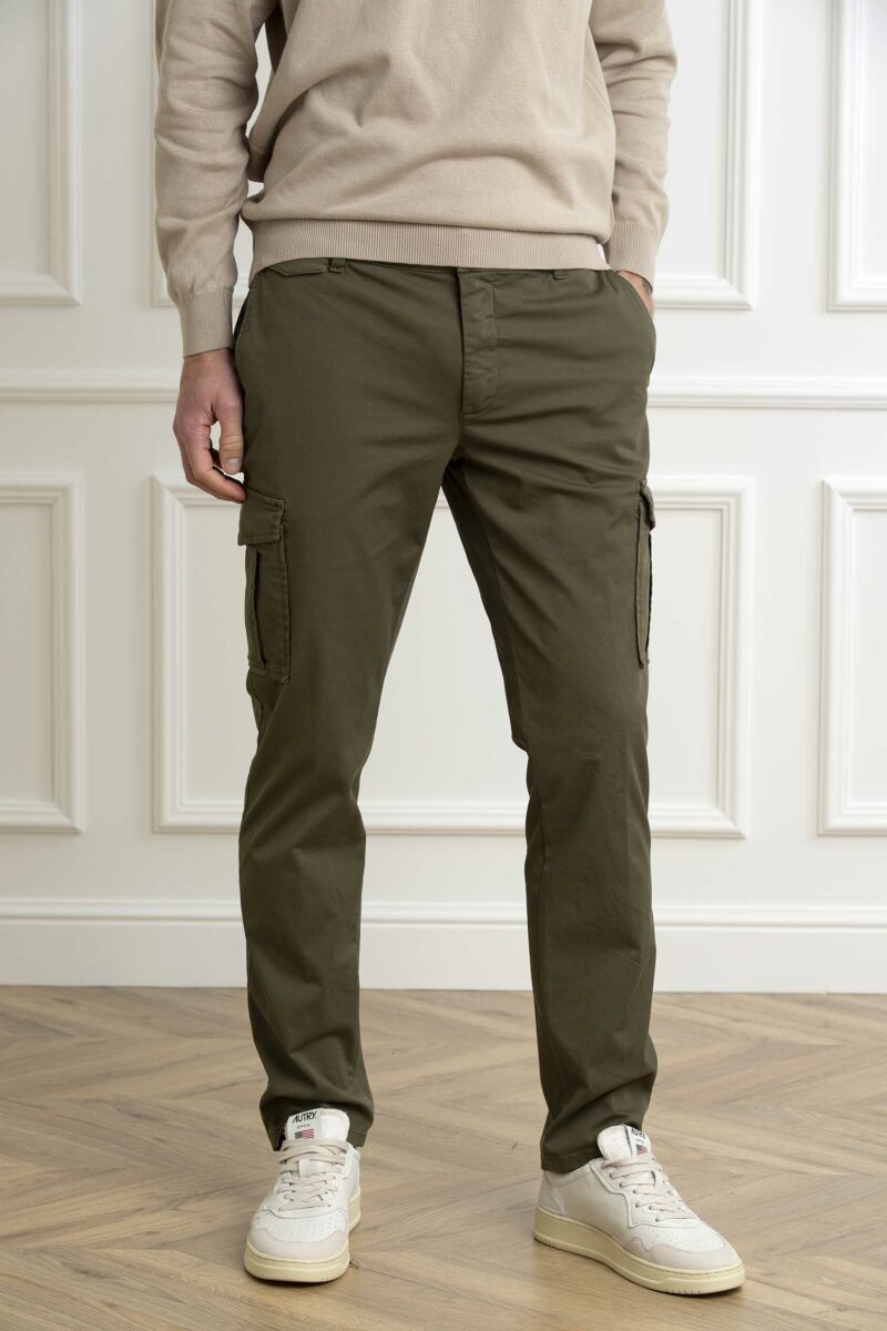 TELERIA ZED-PANTALONE CARGO UOMO-TZNEWLEGENDCY VERDE