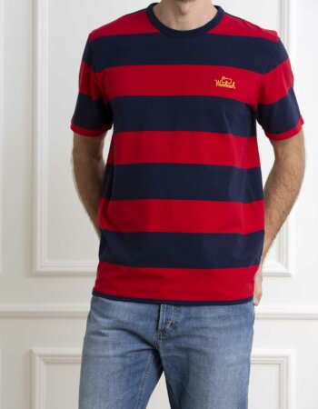 WOOLRICH-T-SHIRT STRIPED-WLWOTE0121MRUT3687 STRIPE