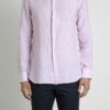 XACUS-CAMICIA LINO RIGA-XA41225722 ROSA