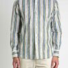 XACUS-CAMICIA TAYLOR RIGHE-XA41240748 AZZURRO