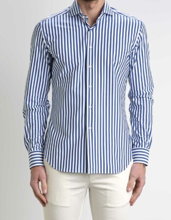 XACUS-CAMICIA TAYLOR RIGA-XA41613ACT520 BLU