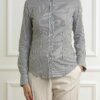 XACUS-CAMICIA RIGHE COT. ELAST.-XA65225SARA1101 VERDE