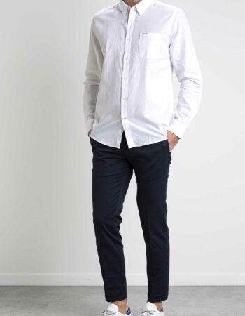 BARBOUR-CAMICIA NELSON-BBMSH5090MSH WHITE