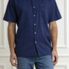 BARBOUR-CAMICIA NELSON S/S-BBMSH5093MSH INDIGO