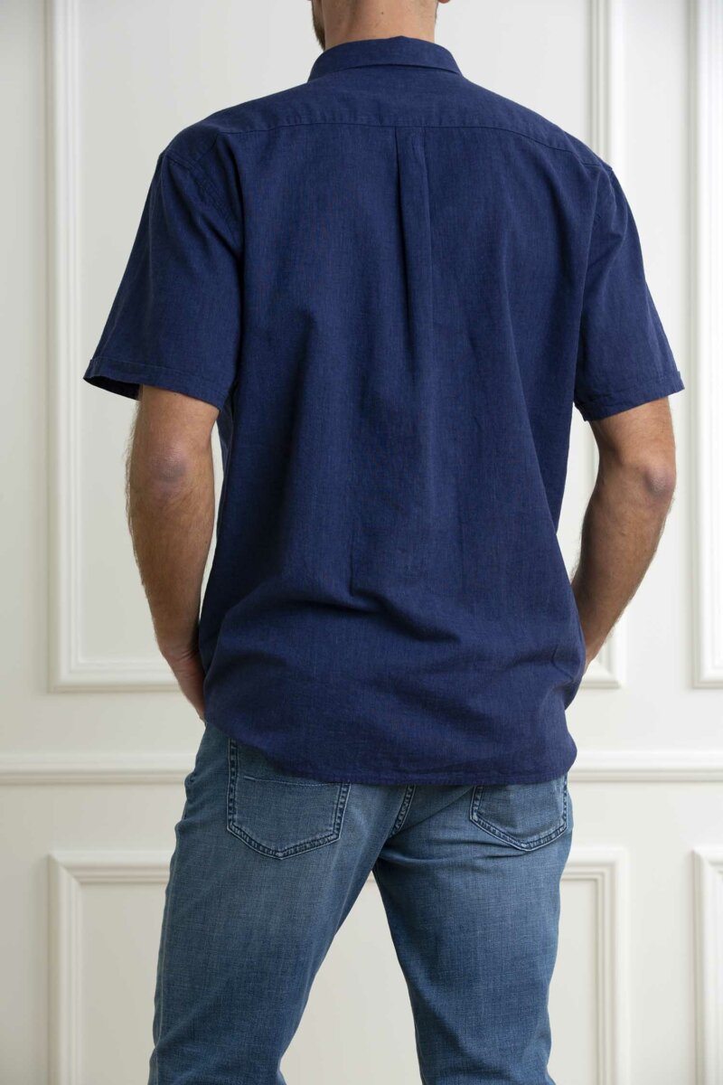BARBOUR-CAMICIA NELSON S/S-BBMSH5093MSH INDIGO