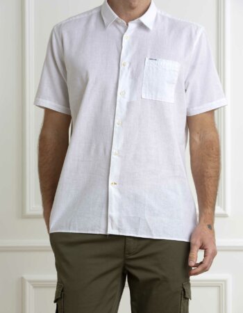 BARBOUR-CAMICIA NELSON S/S-BBMSH5093MSH WHITE