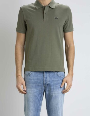 CP COMPANY-POLO STRETCH PIQUET STRIPED-CPPL098A005263W BRONZE