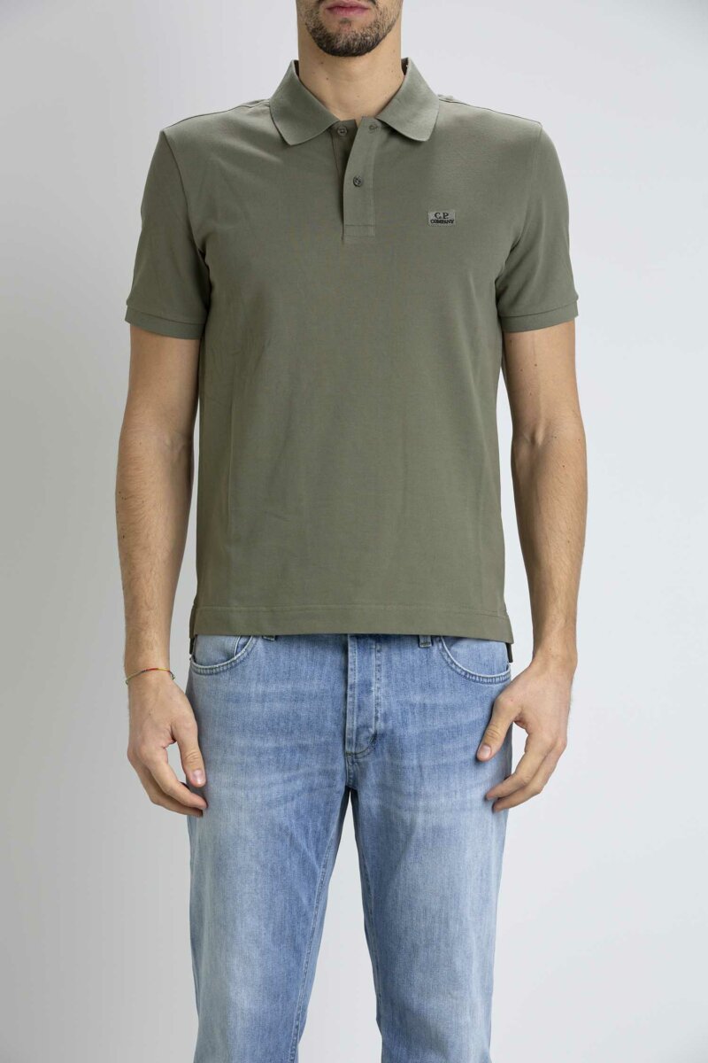 CP COMPANY-POLO STRETCH PIQUET STRIPED-CPPL098A005263W BRONZE