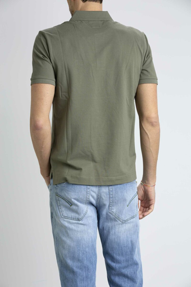 CP COMPANY-POLO STRETCH PIQUET STRIPED-CPPL098A005263W BRONZE