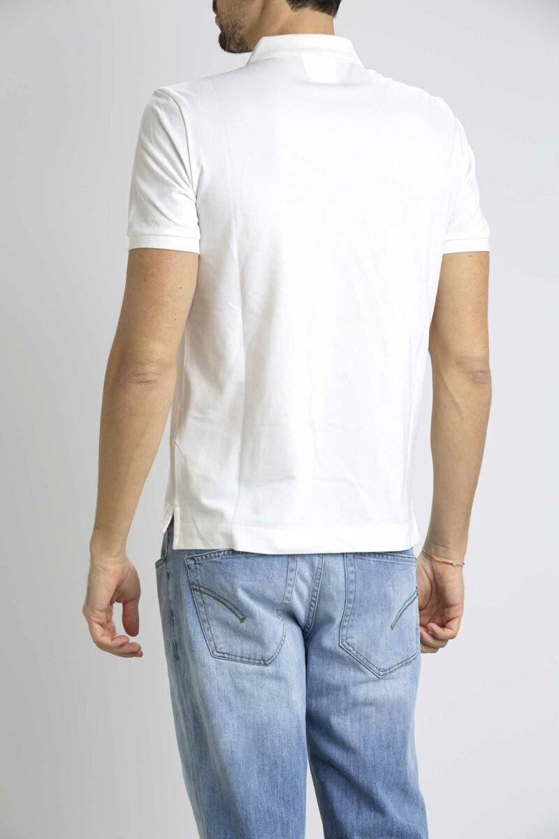 CP COMPANY-POLO STRETCH PIQUET STRIPED-CPPL098A005263W WHITE